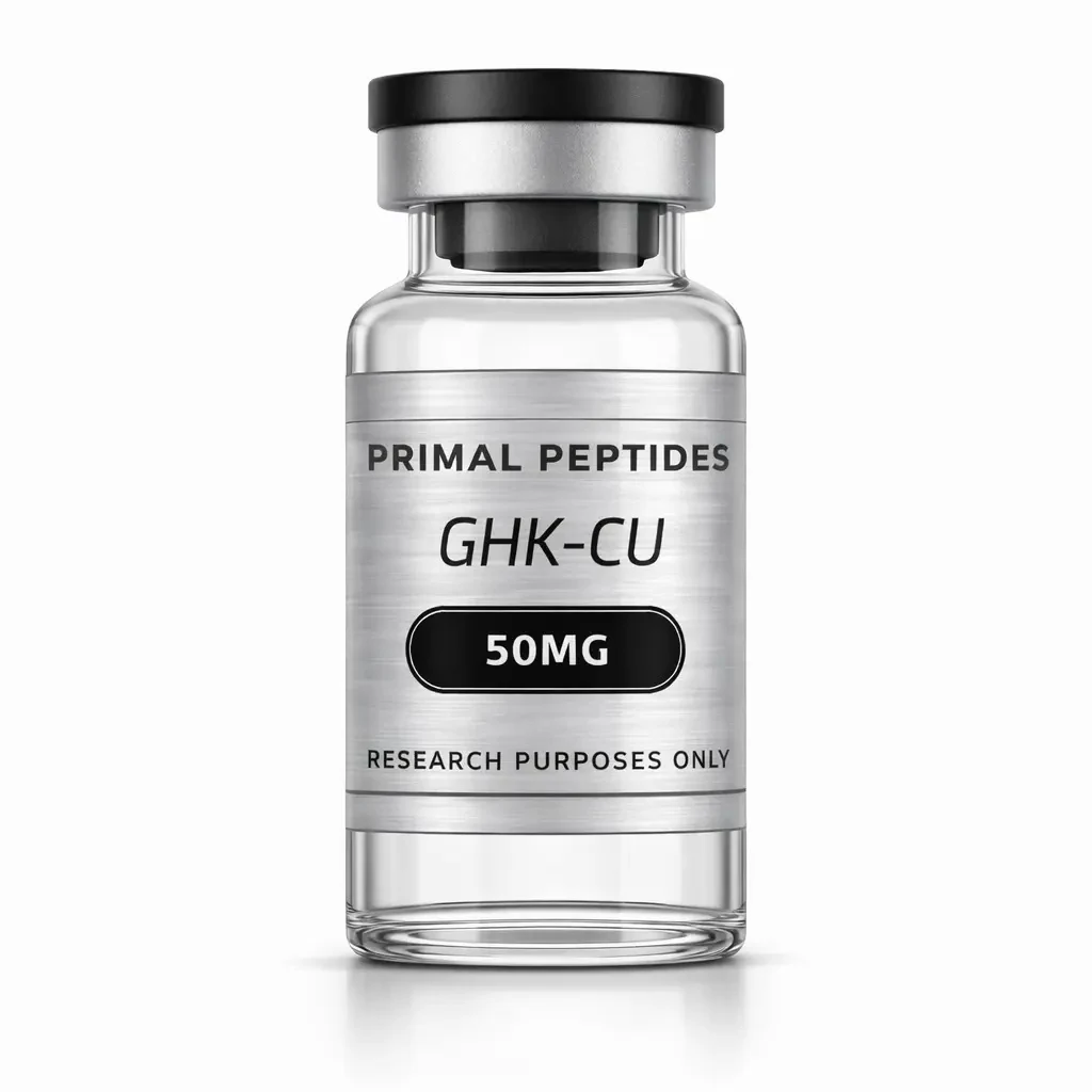 GHK-Cu vial · in-vitro research reference material