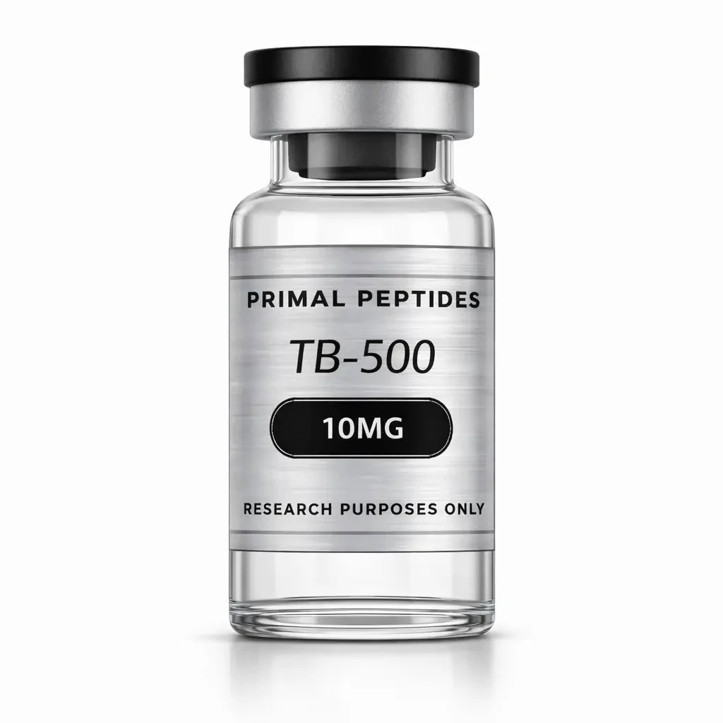 TB-500 vial · in-vitro research reference material
